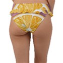 Pop Art Orange  Frill Bikini Bottom View2