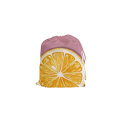 Pop Art Orange  Drawstring Pouch (xs) by Valentinaart