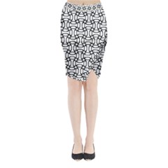 Ellipse Pattern Ellipse Dot Pattern Midi Wrap Pencil Skirt by Pakrebo