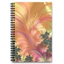 Fractal Feather Artwork Art 5.5  x 8.5  Notebook View1