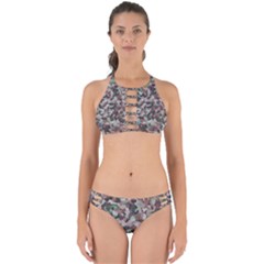 Gray Facets Perfectly Cut Out Bikini Set by artifiart