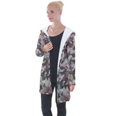 Gray Facets Longline Hooded Cardigan by artifiart