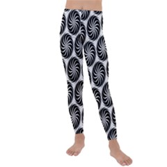 Pattern Swirl Spiral Repeating Kids  Lightweight Velour Leggings