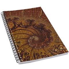 Copper Caramel Swirls Abstract Art 5 5  X 8 5  Notebook