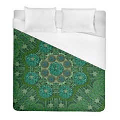 Stars Shining Over The Brightest Star In Lucky Starshine Duvet Cover (full/ Double Size) by pepitasart