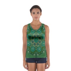 Stars Shining Over The Brightest Star In Lucky Starshine Sport Tank Top  by pepitasart