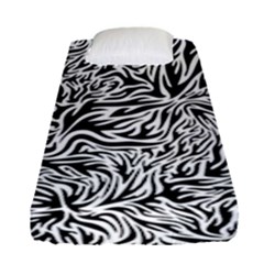 Flames Fire Pattern Digital Art Fitted Sheet (single Size) by Pakrebo