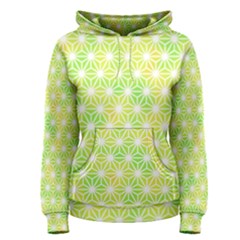 Traditional Patterns Hemp Pattern Green Women s Pullover Hoodie by Pakrebo