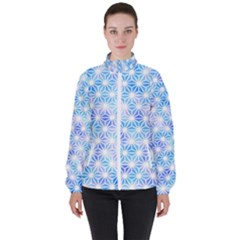 Traditional Patterns Hemp Pattern High Neck Windbreaker (women) by Pakrebo