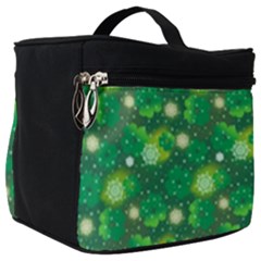 4 Leaf Clover Star Glitter Seamless Make Up Travel Bag (big) by Pakrebo