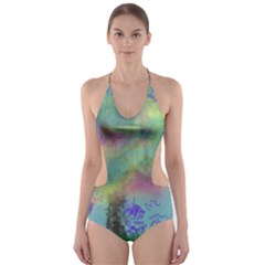 Paradise Cut-out One Piece Swimsuit by PurpleDuckyDesigns