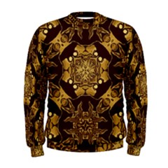 Gold Black Book Cover Ornate Men s Sweatshirt by Pakrebo