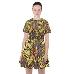 Lilies Abstract Flowers Nature Sailor Dress