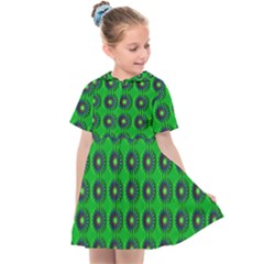 Texture Stucco Graphics Flower Kids  Sailor Dress