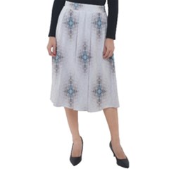 Seamless Pattern Pattern Bubble Wrap Classic Velour Midi Skirt 