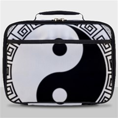 Yin Yang Eastern Asian Philosophy Full Print Lunch Bag by Pakrebo