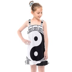 Yin Yang Eastern Asian Philosophy Kids  Overall Dress