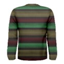 Stripes Green Red Yellow Grey Men s Long Sleeve Tee View2