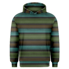 Stripes Teal Yellow Brown Grey Men s Overhead Hoodie