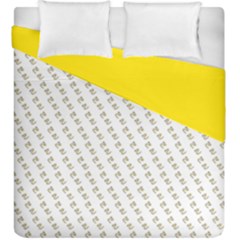 No Step On Snek Pattern White Background Meme Duvet Cover Double Side (king Size) by snek