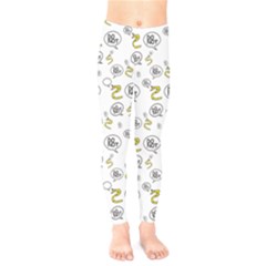 No Step On Snek Do Not Bubble Speech Pattern White Background Meme Kids  Leggings by snek