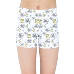 No Step On Snek Do Not Bubble Speech Pattern White Background Meme Kids  Sports Shorts by snek