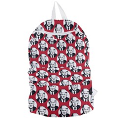 Trump Retro Face Pattern Maga Red Us Patriot Foldable Lightweight Backpack by snek