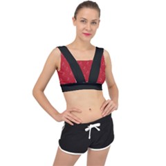 A-ok Perfect Handsign Maga Pro-trump Patriot On Maga Red Background V-back Sports Bra by snek