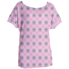 Kekistan Logo Pattern On Pink Background Women s Oversized Tee by snek