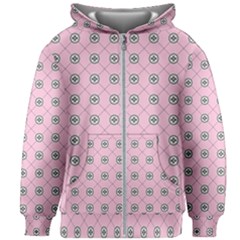 Kekistan Logo Pattern On Pink Background Kids  Zipper Hoodie Without Drawstring by snek