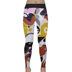 Graffiti Urban Colorful Graffiti City Wall Hip Hop Music Singers Classic Yoga Leggings by genx