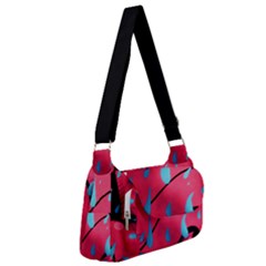 Graffiti Watermelon Pink With Light Blue Drops Retro Post Office Delivery Bag