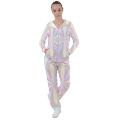 Flower Stained Glass Window Symmetry Women s Tracksuit by Pakrebo