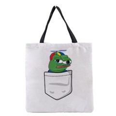 Apu Apustaja Crying Pepe The Frog Pocket Tee Kekistan Grocery Tote Bag by snek