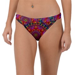 Kaleidoscope Pattern Ornament Band Bikini Bottom