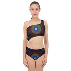 Artskop Kaleidoscope Pattern Spliced Up Two Piece Swimsuit