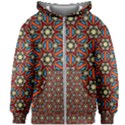 Pattern Stained Glass Church Kids  Zipper Hoodie Without Drawstring View1