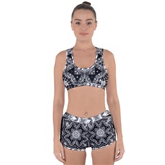 Mandala Calming Coloring Page Racerback Boyleg Bikini Set by Pakrebo