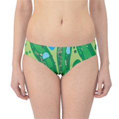 Golf Course Par Golf Course Green Hipster Bikini Bottoms by Pakrebo