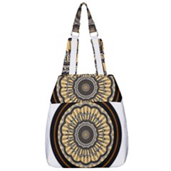 Mandala Pattern Round Ethnic Center Zip Backpack by Pakrebo