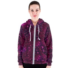 Retro Flower Pattern Design Batik Women s Zipper Hoodie