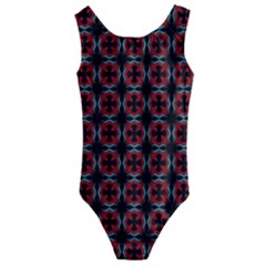 Pattern Design Artistic Decor Kids  Cut-out Back One Piece Swimsuit