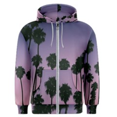 All Over Printed T-shirt- Palm Trees Men s Zipper Hoodie