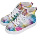 Abstract Background Kids  Hi-Top Skate Sneakers View2