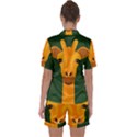 Giraffe Animals Zoo Satin Short Sleeve Pyjamas Set View2