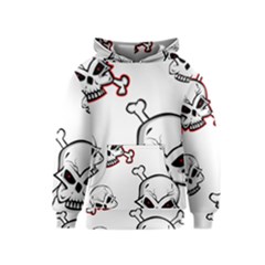 Illustration Vector Skull Kids  Pullover Hoodie by Mariart