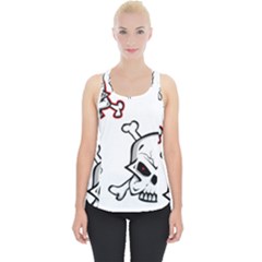 Illustration Vector Skull Piece Up Tank Top by Mariart