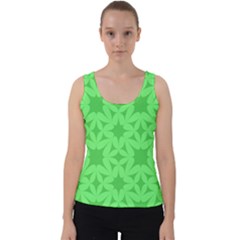 Green Magenta Wallpaper Seamless Pattern Velvet Tank Top