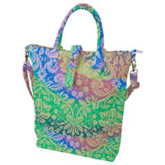 Hippie Fabric Background Tie Dye Buckle Top Tote Bag by Mariart