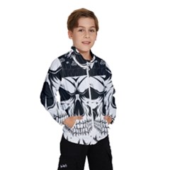 Kerchief Human Skull Windbreaker (kids) by Mariart